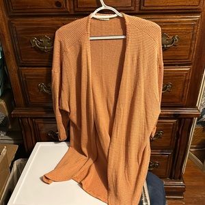 Coral color cardigan